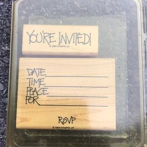 Stampin up! Dot invitation